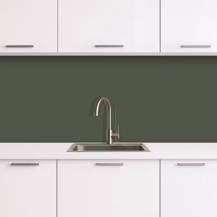 Schienale cucina - Verde - Tinta unita - Verde oliva — 4