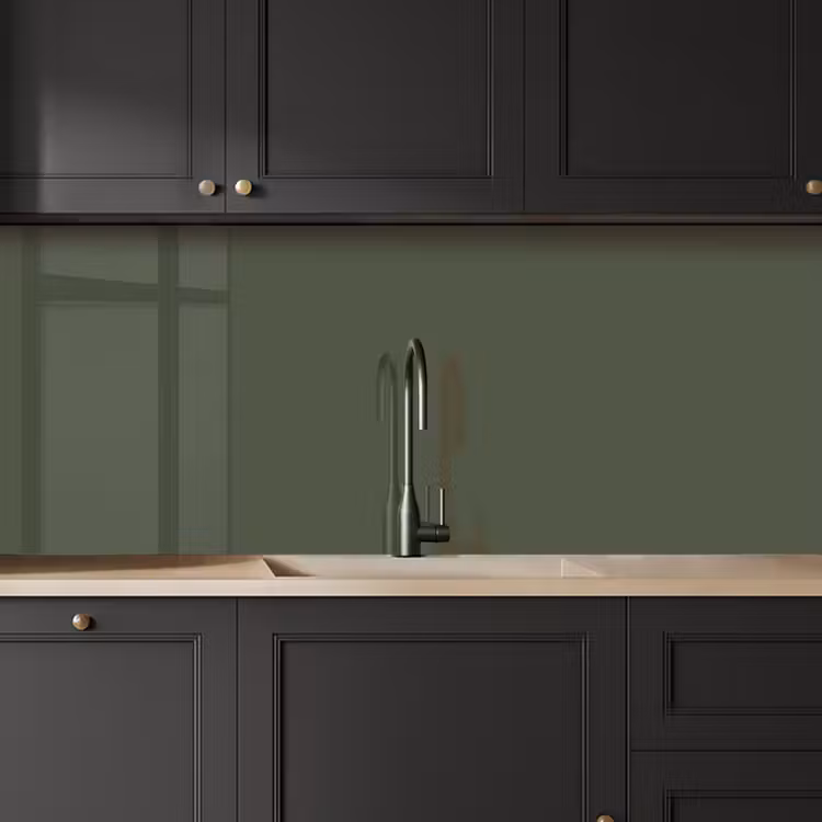 Schienale cucina - Verde - Tinta unita - Verde oliva — 6