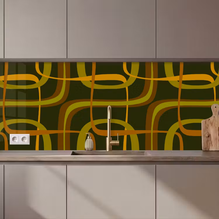 Schienale cucina - Anni '70 - Retro - Verde — 1