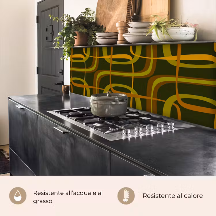 Schienale cucina - Anni '70 - Retro - Verde — 5
