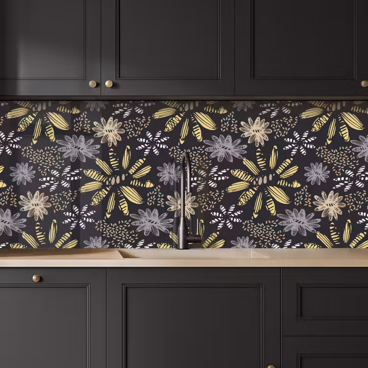 Schienale cucina - Astratto - Fiori - Motivi — 6