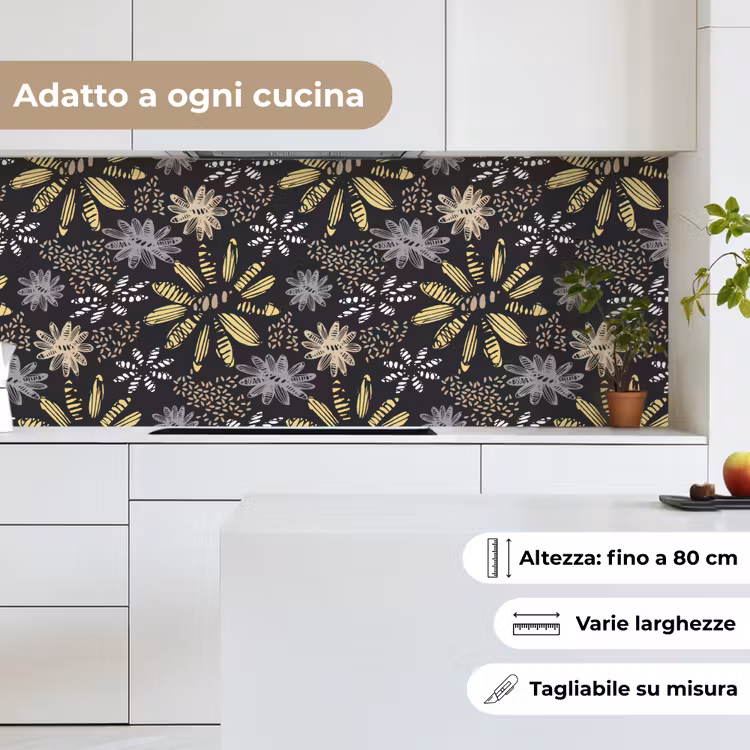 Schienale cucina - Astratto - Fiori - Motivi — 7