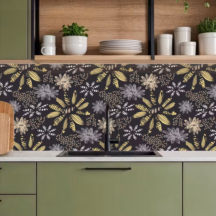 Schienale cucina - Astratto - Fiori - Motivi — 8