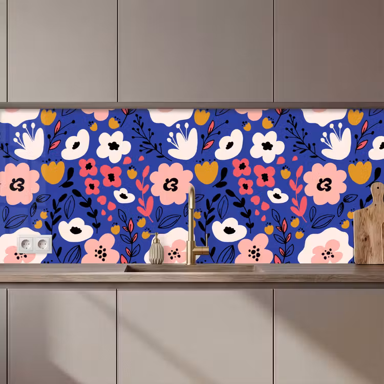 Schienale cucina - Fiori - Foglie - Modelli — 1