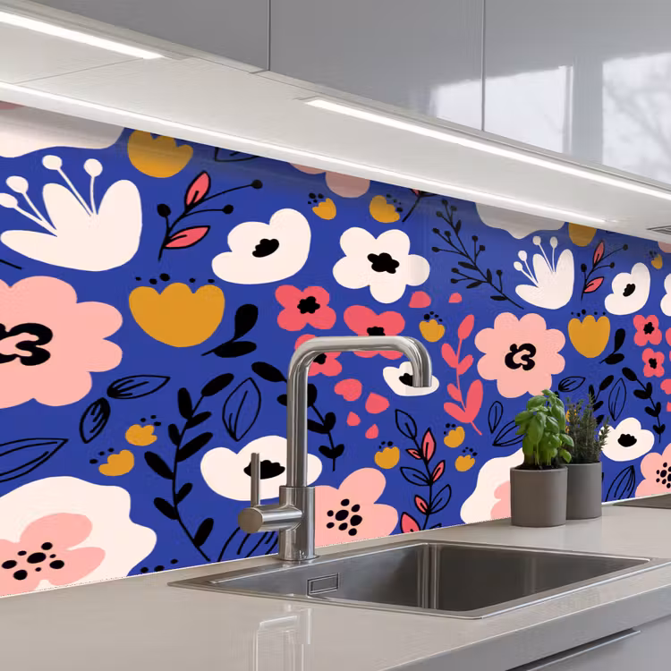 Schienale cucina - Fiori - Foglie - Modelli — 2