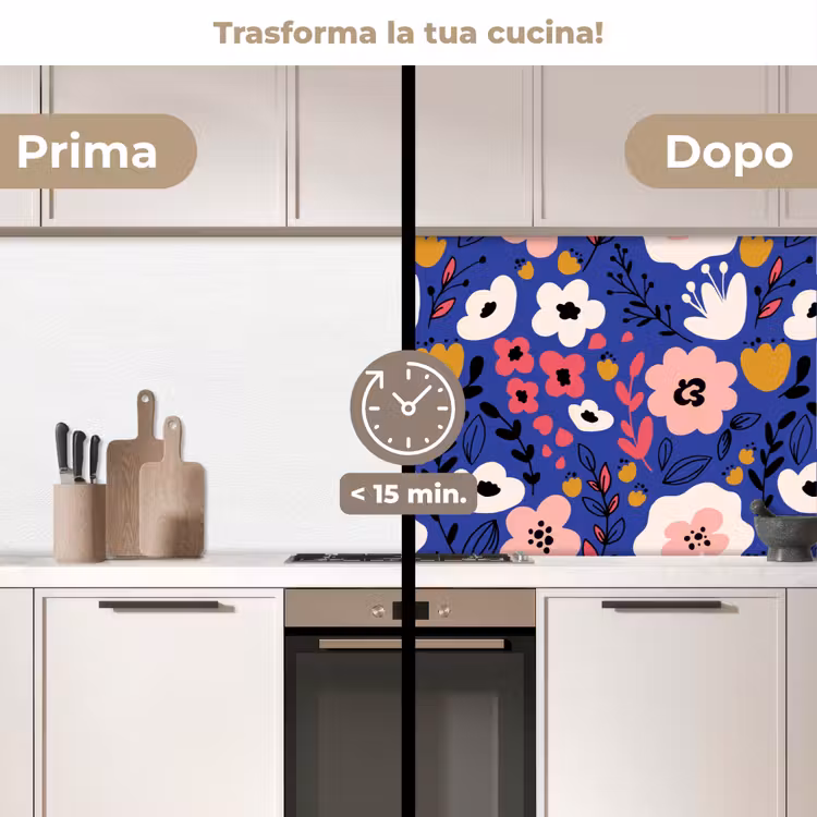 Schienale cucina - Fiori - Foglie - Modelli — 3