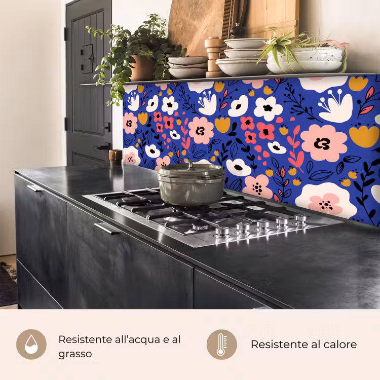 Schienale cucina - Fiori - Foglie - Modelli — 5