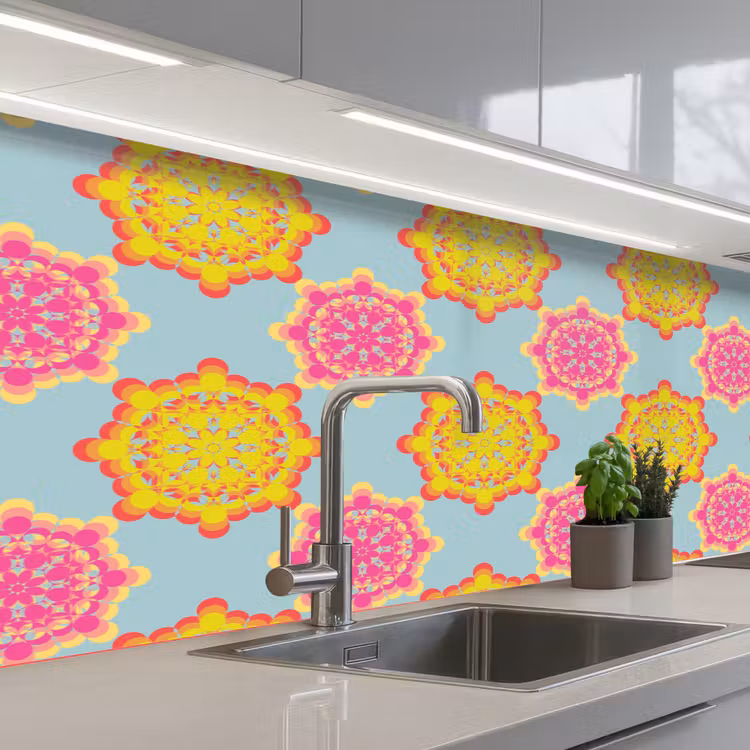 Schienale cucina - Flower Power - Design - Hippie — 2