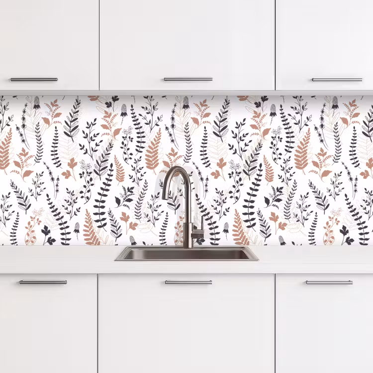 Schienale cucina - Foglie - Fiori - Design — 4