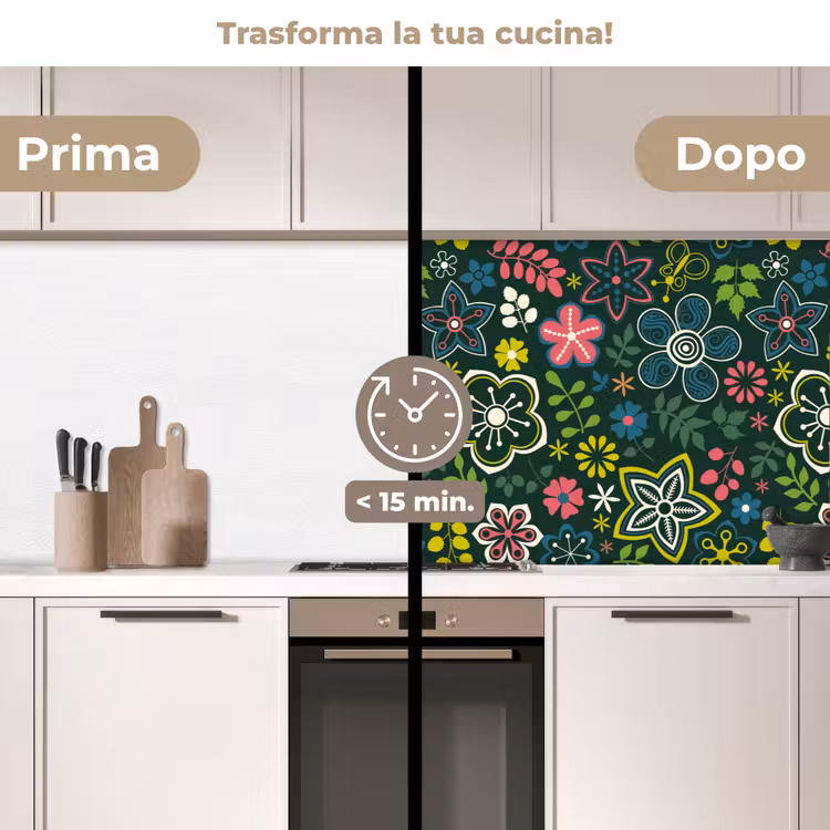 Schienale cucina - Foglie - Modelli - Fiori — 3