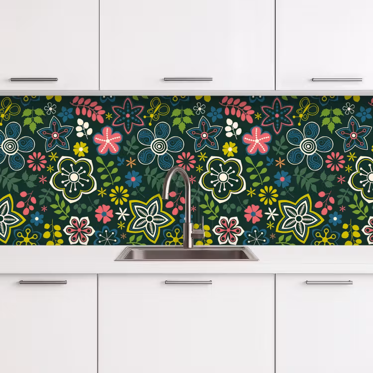 Schienale cucina - Foglie - Modelli - Fiori — 4