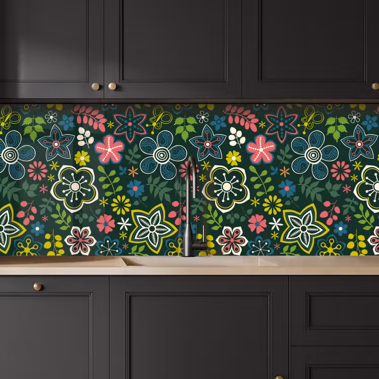 Schienale cucina - Foglie - Modelli - Fiori — 6