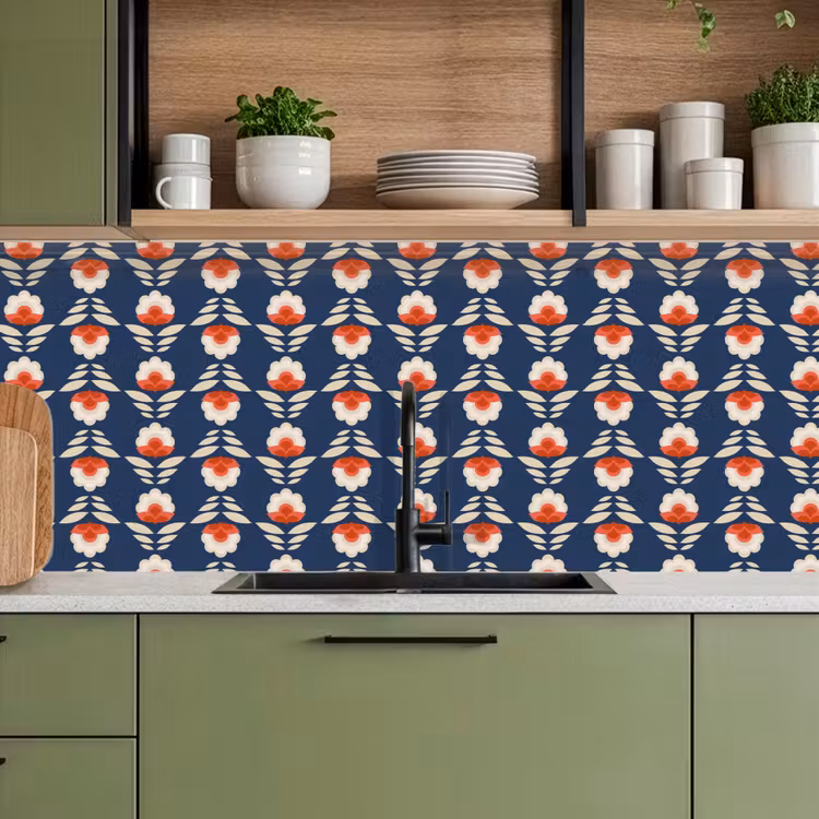 Schienale cucina - Modelli - Astratti - Fiori — 8