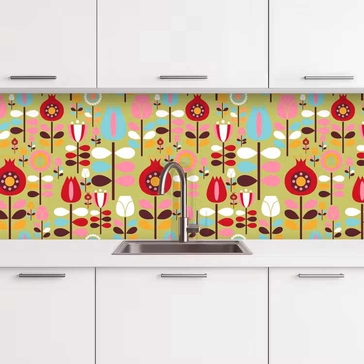Schienale cucina - Modelli - Fiori - Colori — 4
