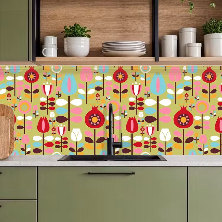 Schienale cucina - Modelli - Fiori - Colori — 8