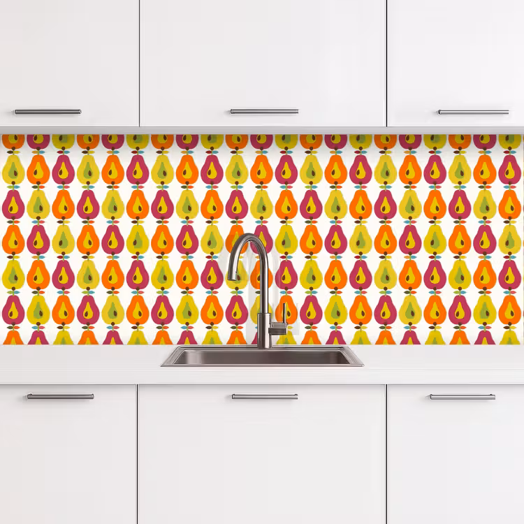 Schienale cucina - Retro - Design - Pera - Frutta — 4