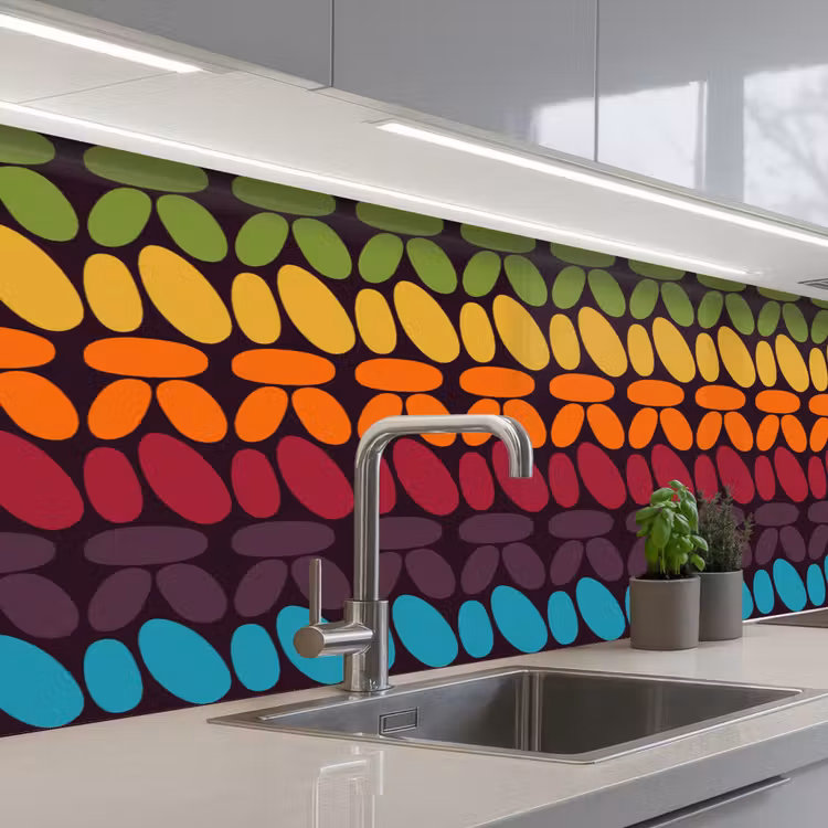 Schienale cucina - Schemi all'uncinetto - Retro - Arcobaleno — 2