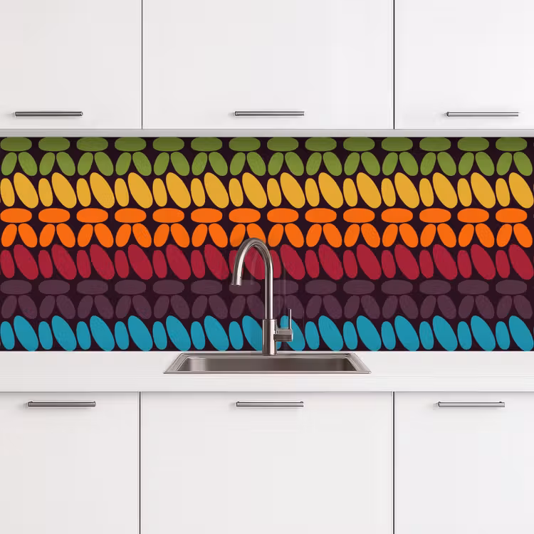 Schienale cucina - Schemi all'uncinetto - Retro - Arcobaleno — 4