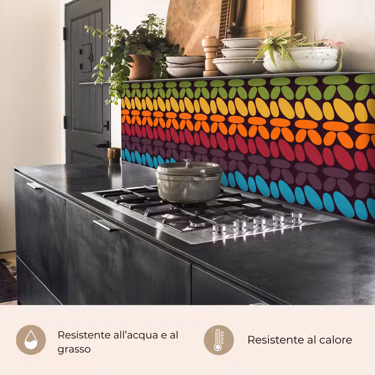 Schienale cucina - Schemi all'uncinetto - Retro - Arcobaleno — 5
