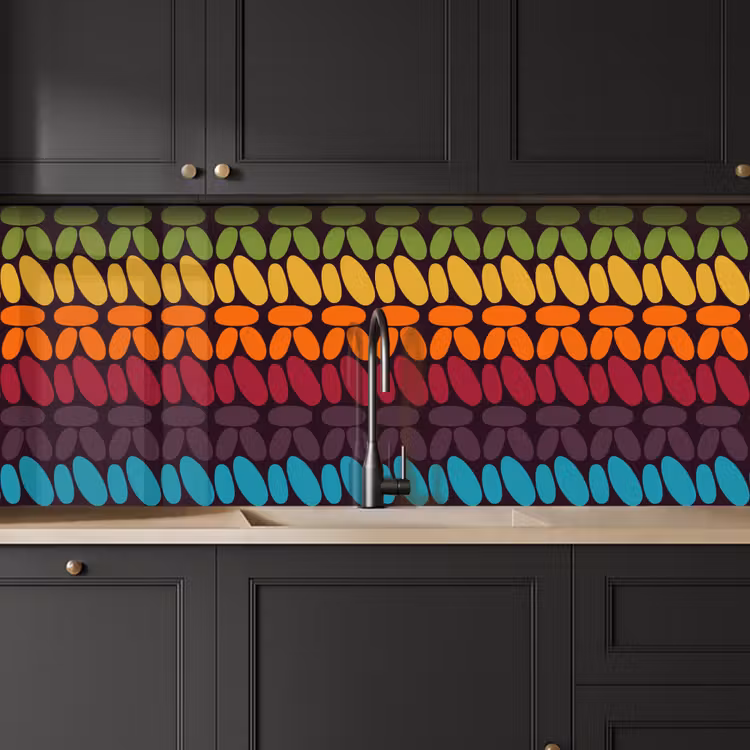 Schienale cucina - Schemi all'uncinetto - Retro - Arcobaleno — 6