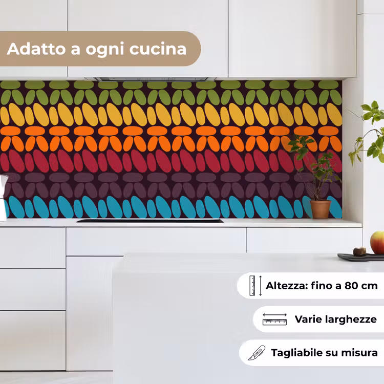 Schienale cucina - Schemi all'uncinetto - Retro - Arcobaleno — 7
