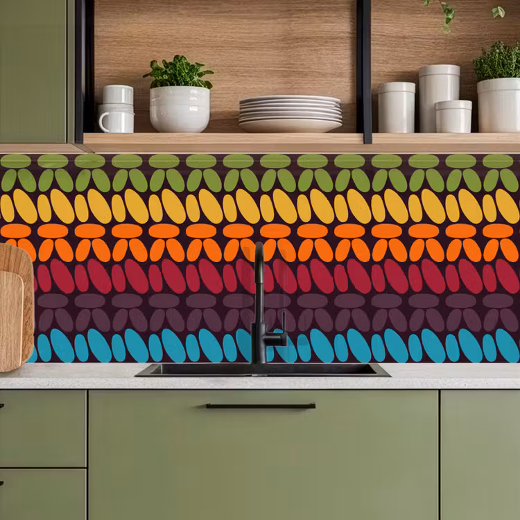 Schienale cucina - Schemi all'uncinetto - Retro - Arcobaleno — 8