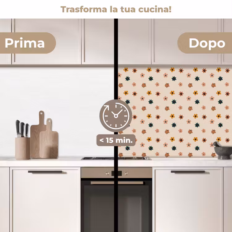 Schienale cucina - Fiori - Motivi - Pois — 3