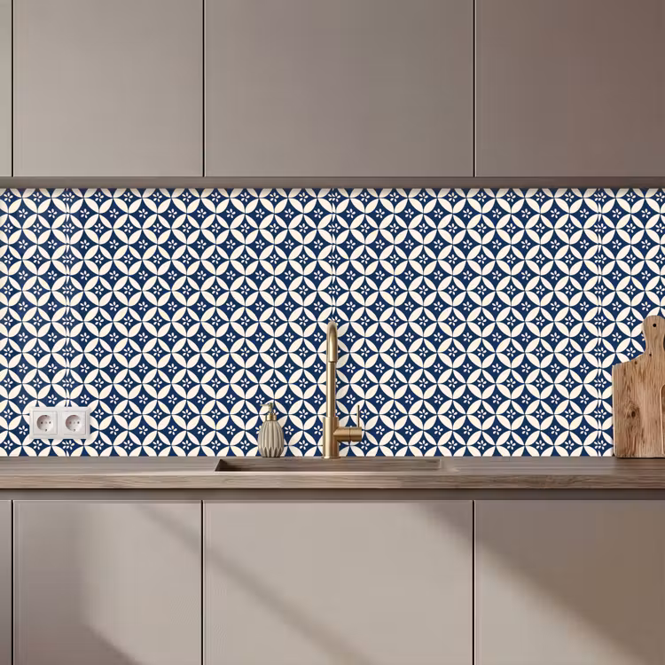 Schienale cucina - Giappone - Modelli - Blu — 1