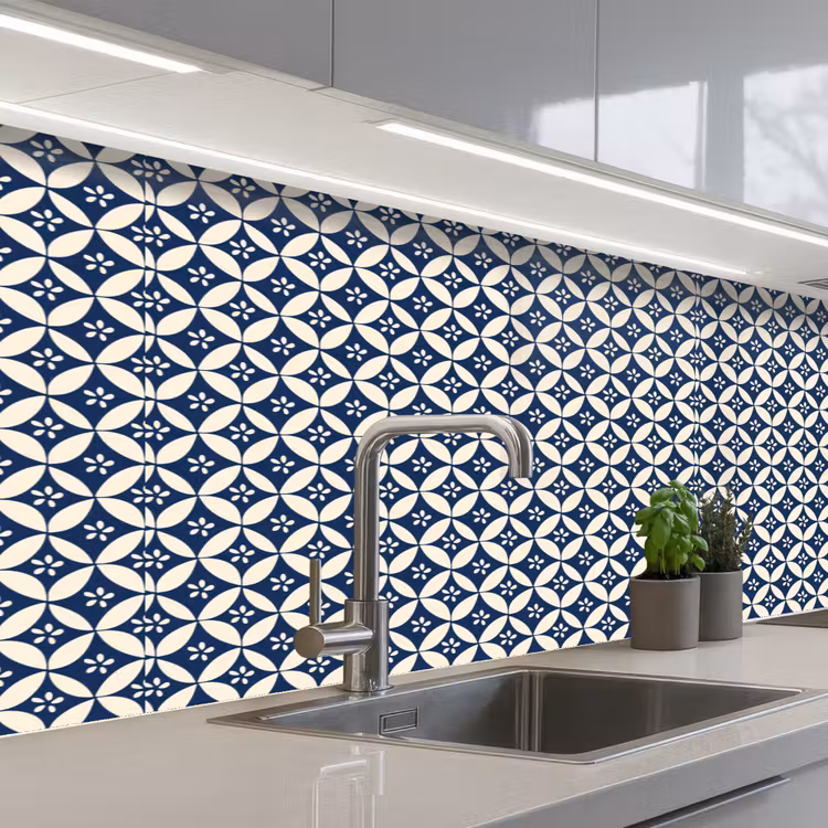 Schienale cucina - Giappone - Modelli - Blu — 2