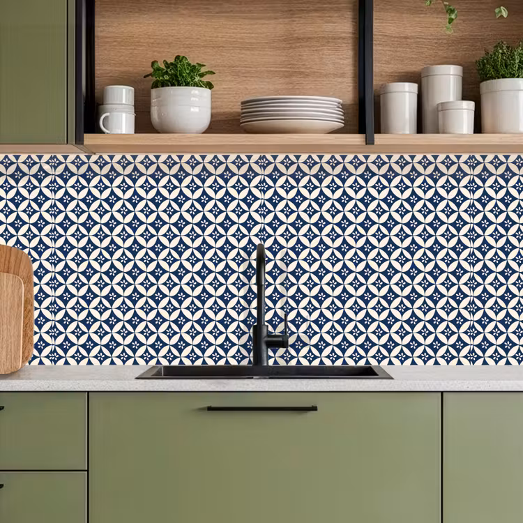 Schienale cucina - Giappone - Modelli - Blu — 8