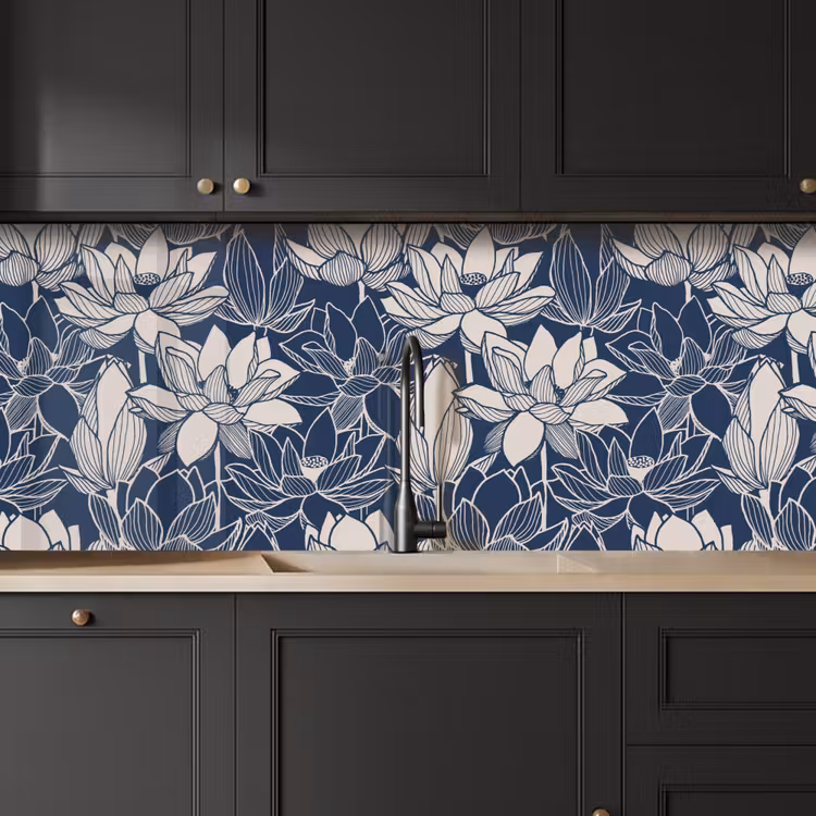 Schienale cucina - Loto - Blu - Modelli — 6