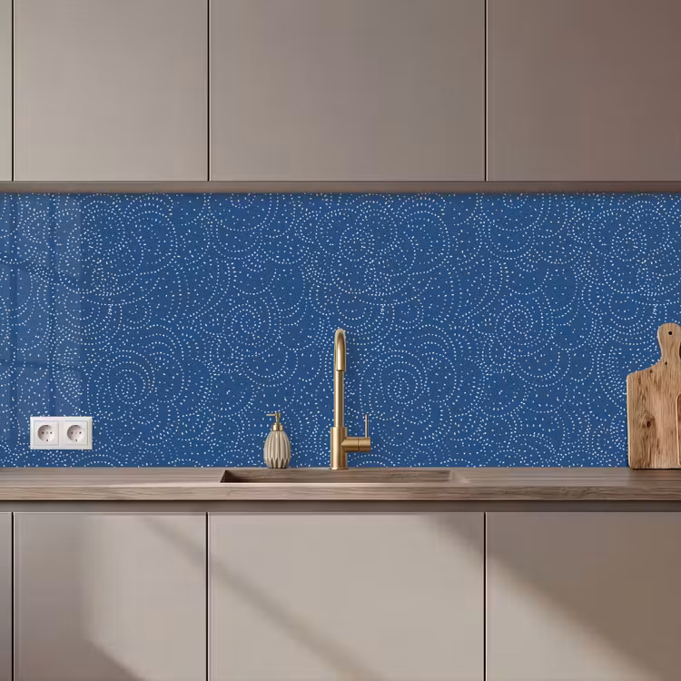 Schienale cucina - Modello - Blu - Giappone — 1