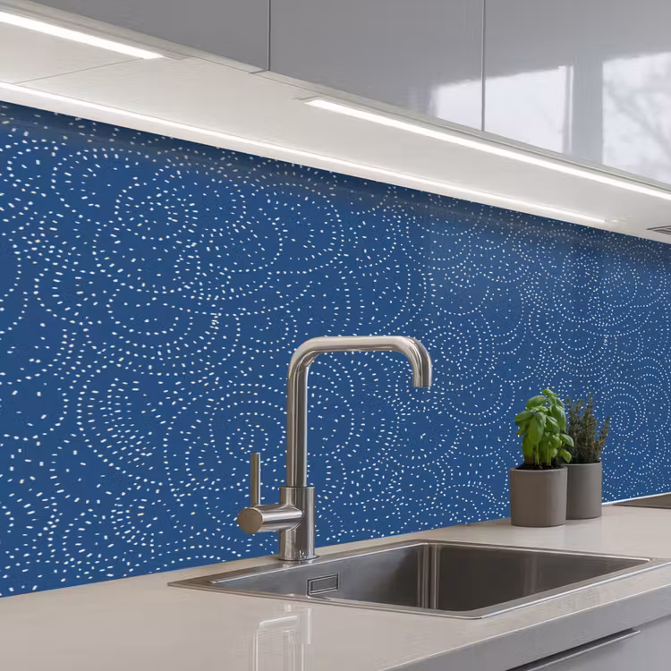 Schienale cucina - Modello - Blu - Giappone — 2