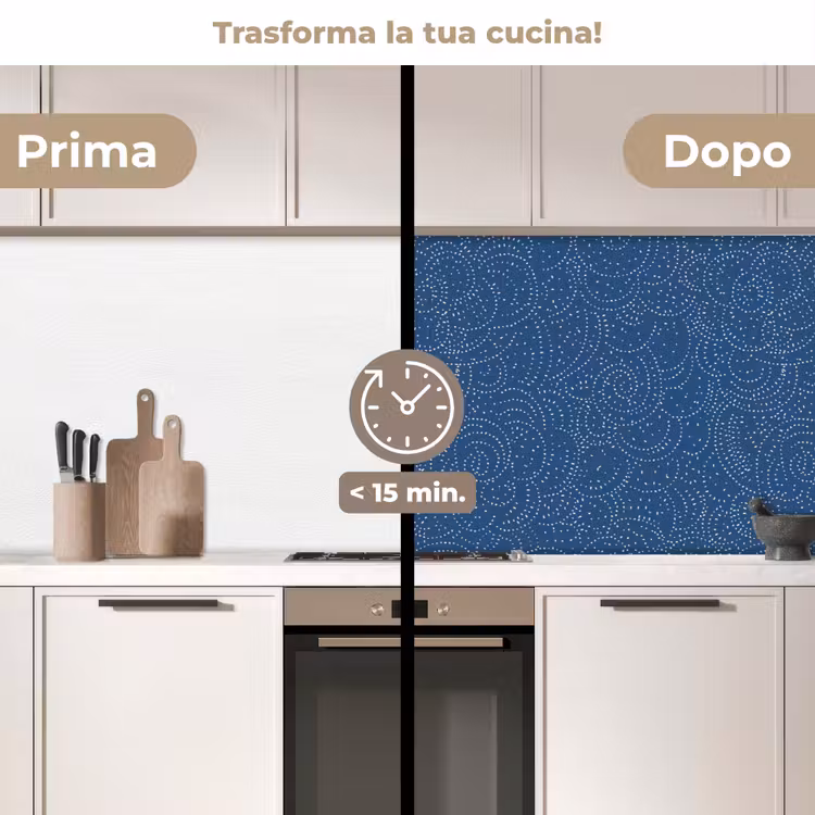 Schienale cucina - Modello - Blu - Giappone — 3