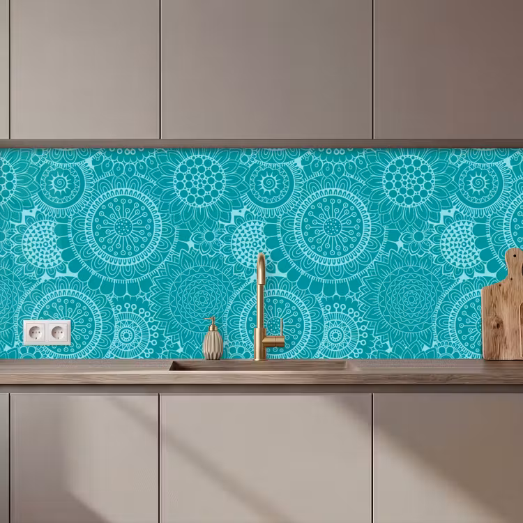 Schienale cucina - Motivo - Girasoli - Mandala — 1
