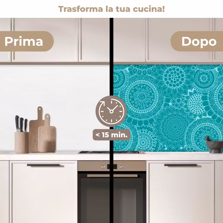 Schienale cucina - Motivo - Girasoli - Mandala — 3