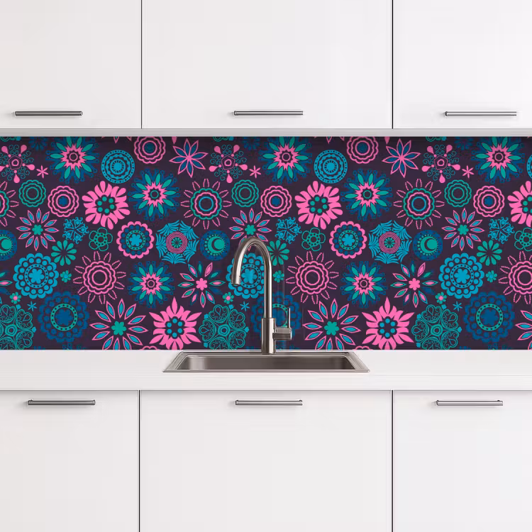 Schienale cucina - Neon - Fiori - Modelli — 4