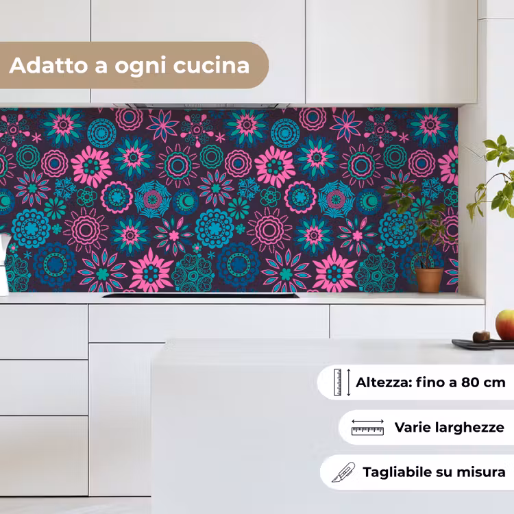 Schienale cucina - Neon - Fiori - Modelli — 7