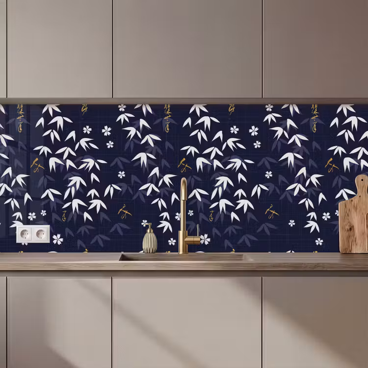 Schienale cucina - Sakura - Fiore - Motivo - Giappone — 1