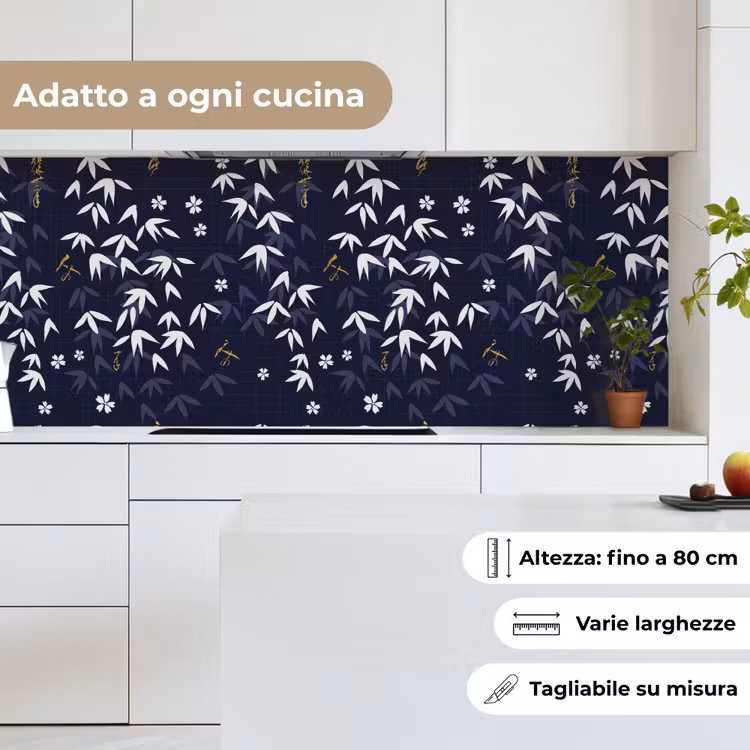Schienale cucina - Sakura - Fiore - Motivo - Giappone — 7