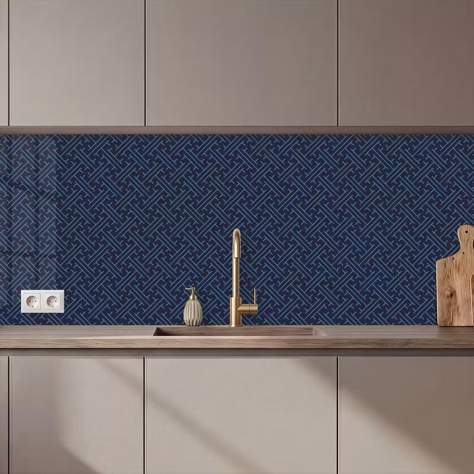 Schienale cucina - Giapponese - Modelli - Geometria — 1