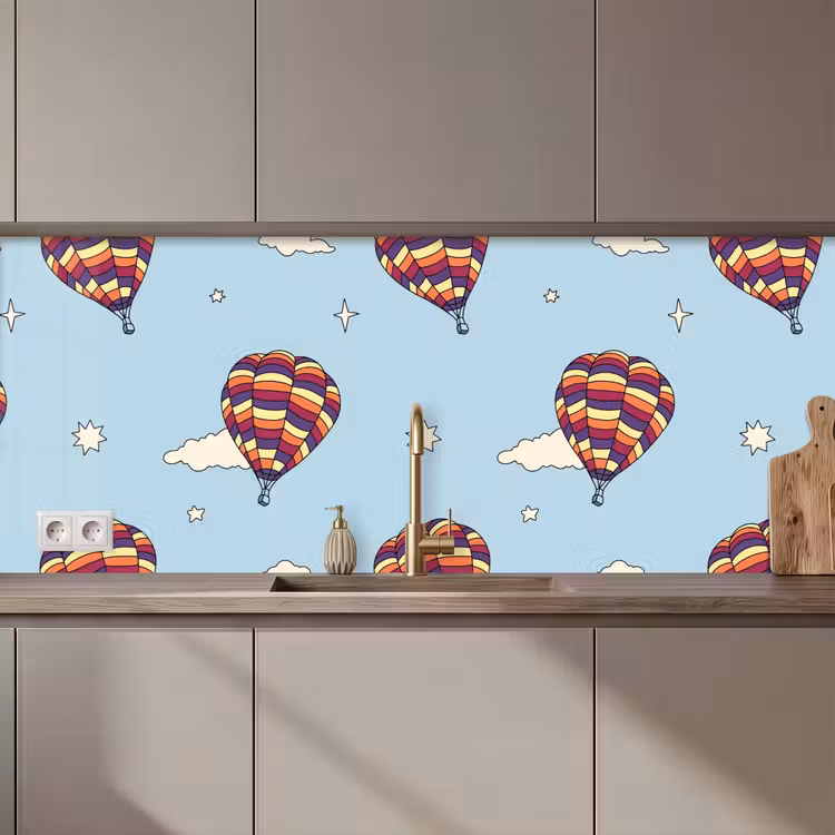 Schienale cucina - Design - Vintage - Mongolfiera — 1