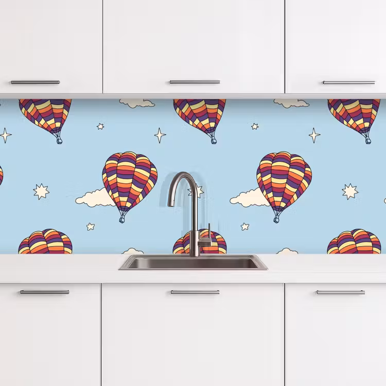 Schienale cucina - Design - Vintage - Mongolfiera — 4