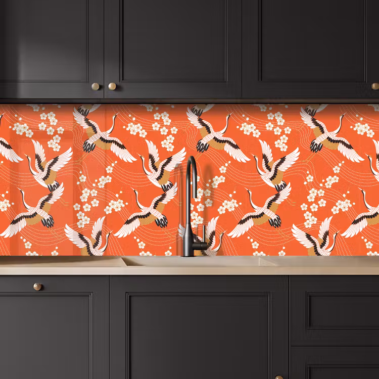 Schienale cucina - Gru - Sakura - Modelli - Giapponese — 6