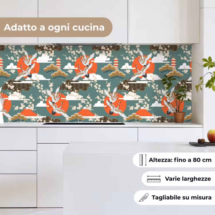Schienale cucina - Gru - Sakura - Sole - Modelli — 7