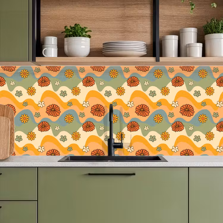 Schienale cucina - Modelli - Fiori - Vintage — 8