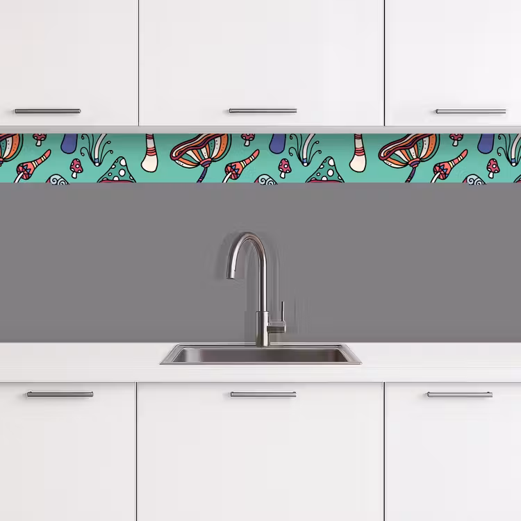 Schienale cucina - Modelli - Vintage - Funghi - Natura — 4