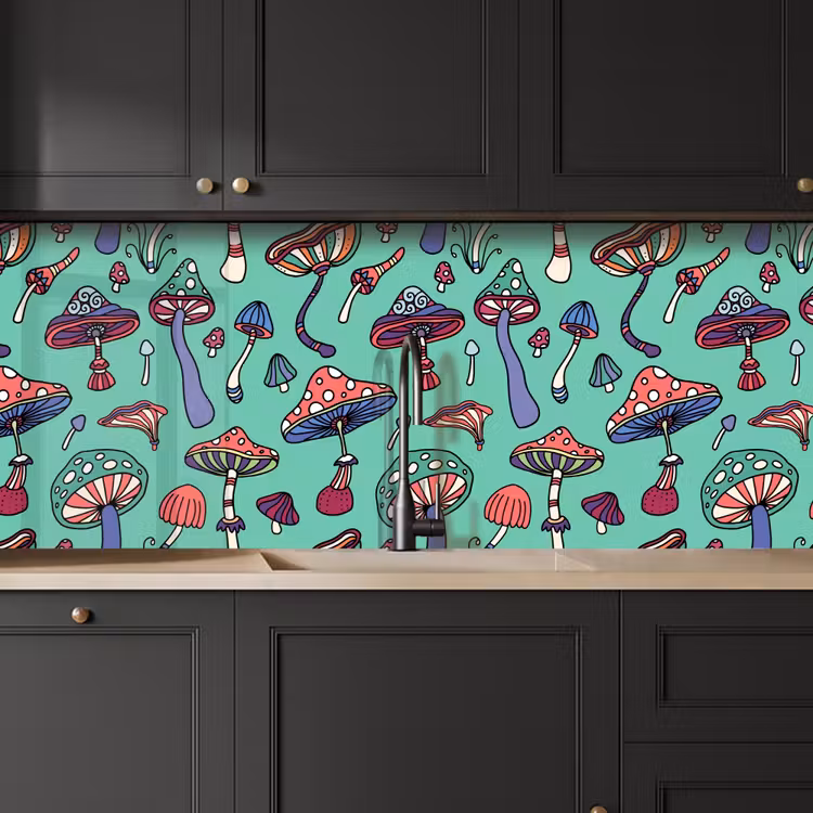 Schienale cucina - Modelli - Vintage - Funghi - Natura — 6