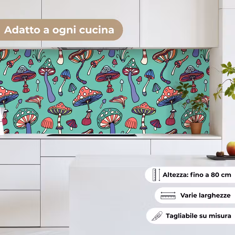 Schienale cucina - Modelli - Vintage - Funghi - Natura — 7