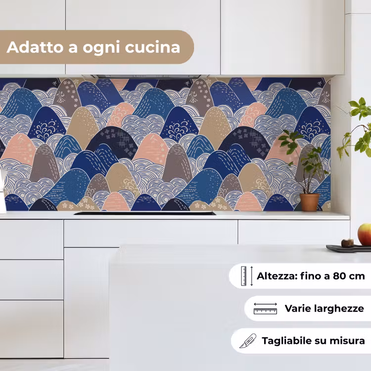 Schienale cucina - Montagna - Pastello - Giapponese - Modelli — 7